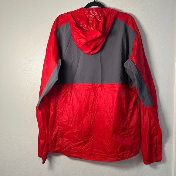 Soloman Actiloft Wind Breaker Style Zip Up Jacket - Mens XXL 2XL - Red + Yellow - Picture 2 of 9